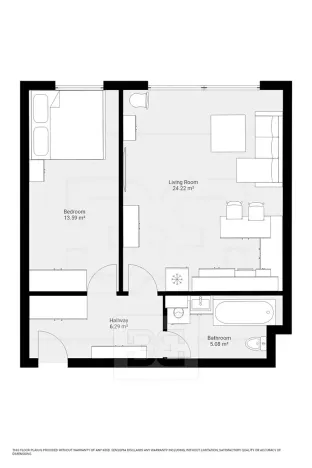 Pronájem bytu 2+kk, Jinočany, Za Devítkou, 52 m2