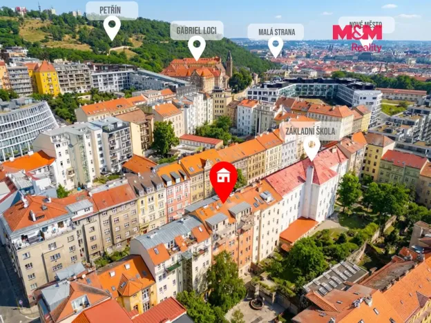 Prodej bytu 2+kk, Praha - Smíchov, Grafická, 36 m2