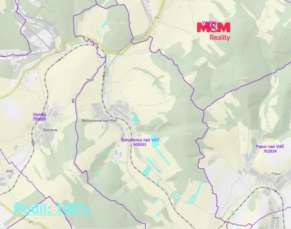 Prodej louky, Bohuslavice nad Vláří, 127756 m2