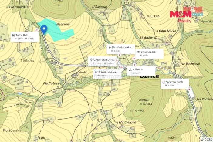 Prodej louky, Oznice, 27715 m2
