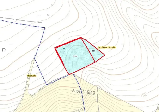 Prodej podílu pole, Křešice, 7187 m2