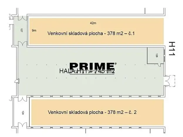 Pronájem skladu, Praha - Horní Počernice, Ve žlíbku, 378 m2