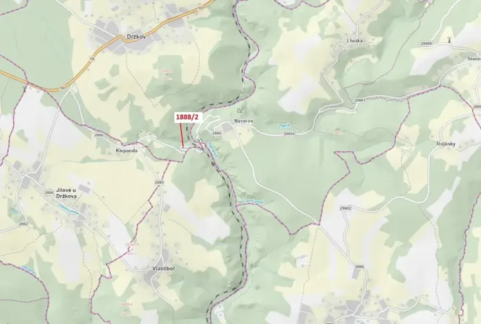 Dražba louky, Držkov, 155 m2