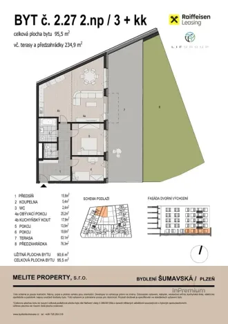 Prodej bytu 3+kk, Plzeň - Východní Předměstí, Šumavská, 96 m2