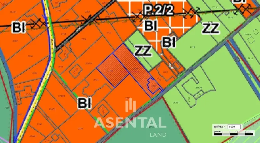 Prodej pozemku, Orlová - Lazy, V Zimném dole, 2540 m2
