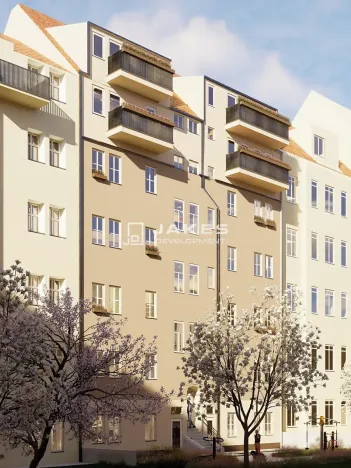 Pronájem bytu 2+kk, Praha - Smíchov, Grafická, 42 m2