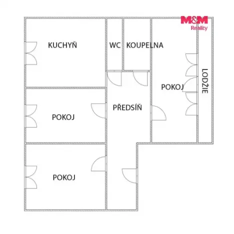 Pronájem bytu 3+1, Nový Jičín, Bezručova, 78 m2