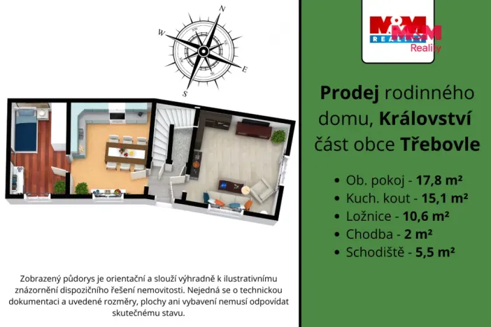 Prodej rodinného domu, Třebovle - Království, 51 m2
