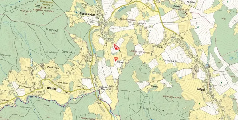 Prodej louky, Pustá Rybná, 14586 m2
