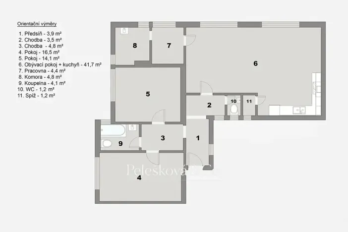 Prodej bytu 4+kk, Praha - Žižkov, Viklefova, 100 m2