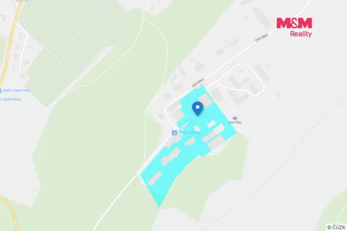 Pronájem komerčního pozemku, Libušín, Důl Max, 1000 m2