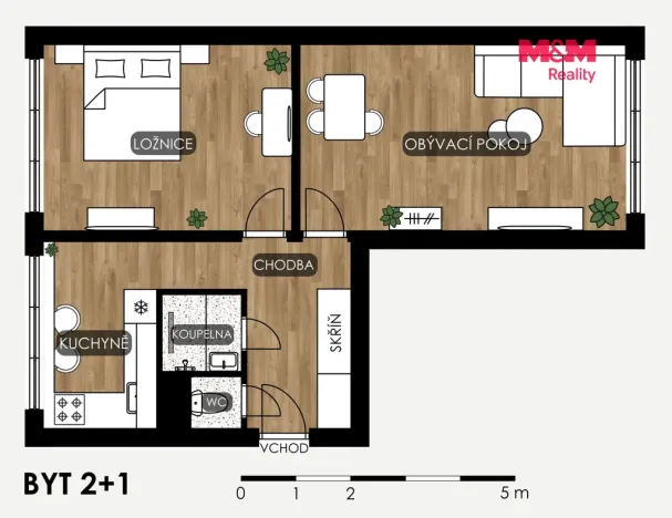 Prodej bytu 2+1, Ostrava - Poruba, Vietnamská, 54 m2
