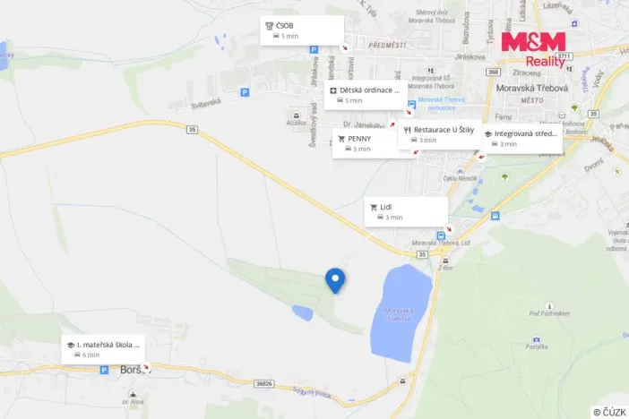 Prodej pole, Moravská Třebová - Boršov, 514 m2