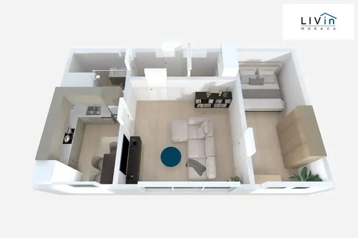 Pronájem bytu 2+1, Olomouc, Trnkova, 44 m2