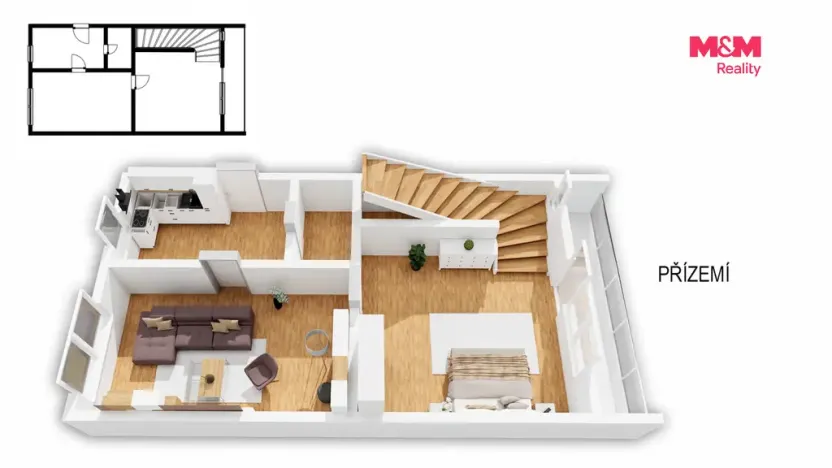 Prodej bytu 5+1, Poděbrady - Poděbrady III, Na Dláždění, 140 m2