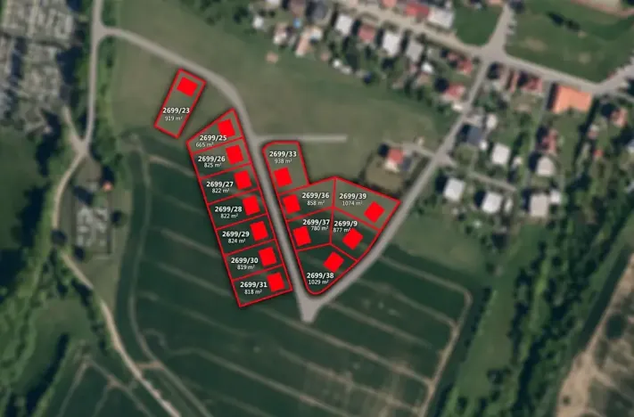 Prodej pozemku pro bydlení, Želechovice nad Dřevnicí, Pod Stráží, 1074 m2