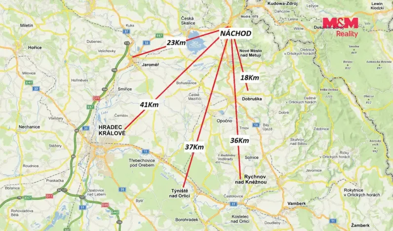 Prodej bytu 1+1, Náchod, Čechova, 32 m2