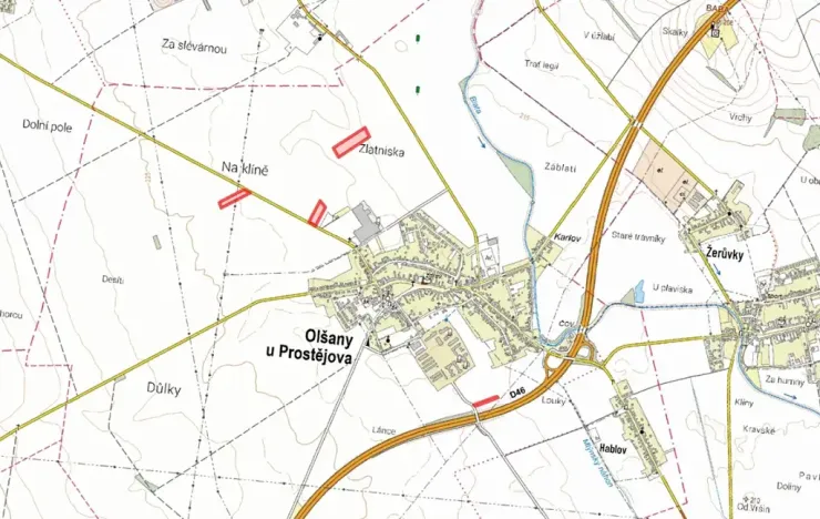 Prodej pole, Olšany u Prostějova, 9890 m2