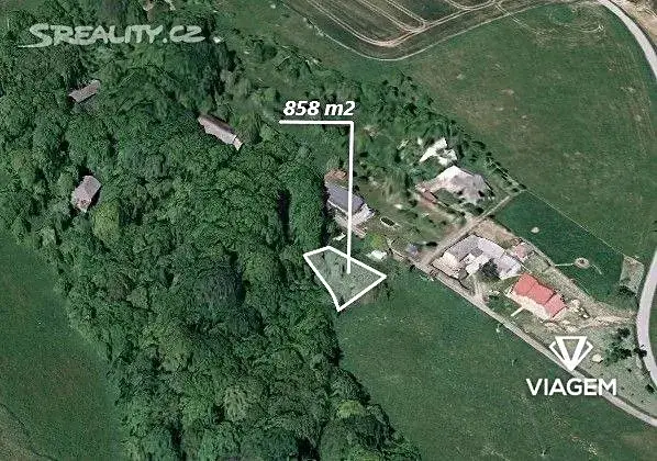 Prodej zahrady, Halenkovice, 858 m2