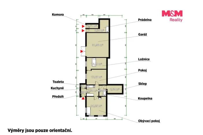 Prodej rodinného domu, Zavlekov, 67 m2