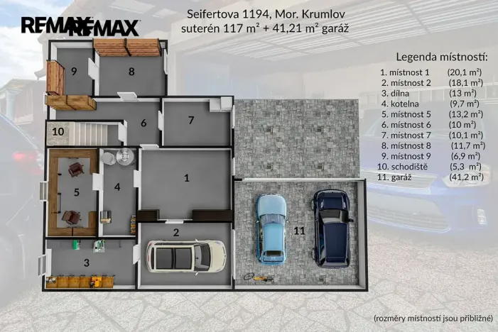 Prodej rodinného domu, Moravský Krumlov, Seifertova, 400 m2