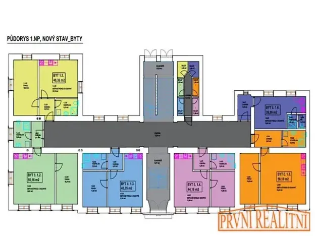 Prodej bytu 2+kk, Bystřice pod Hostýnem, Schwaigrovo nám., 44 m2