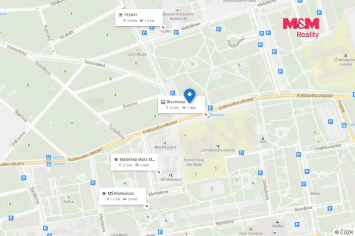 Prodej bytu 3+kk, Praha - Háje, Brechtova, 70 m2
