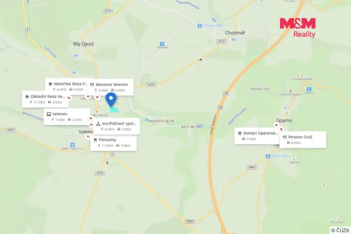 Prodej pozemku pro bydlení, Velemín, 5378 m2