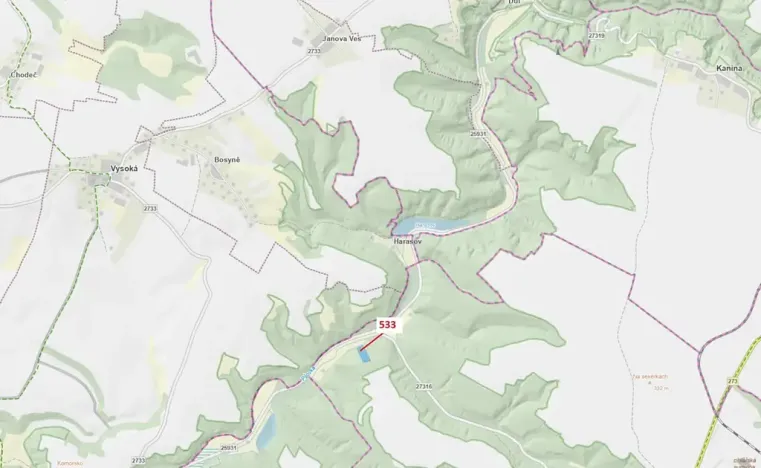 Dražba lesa, Nebužely, 6701 m2