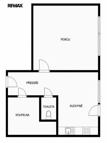 Prodej bytu 1+1, Šlapanice, Brněnská, 34 m2