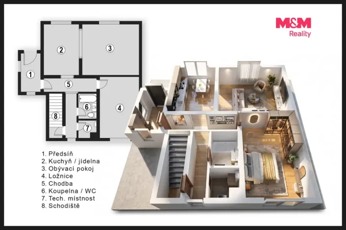 Prodej rodinného domu, Jemníky, 80 m2