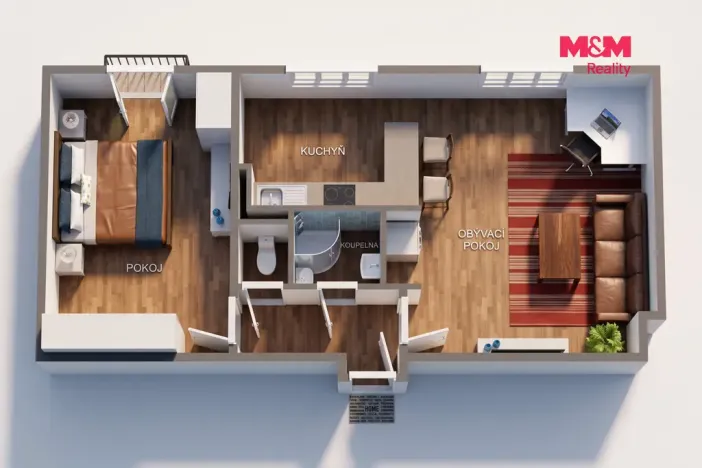 Prodej bytu 2+1, Habartov, Gagarinova, 58 m2