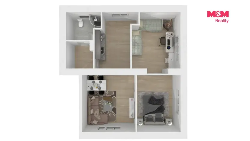 Prodej bytu 3+1, Poběžovice, Pohraniční stráže, 80 m2