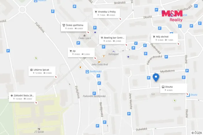 Pronájem bytu 2+1, Česká Lípa, Červeného kříže, 56 m2