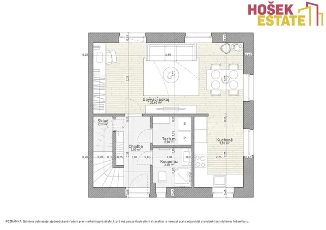 Prodej rodinného domu, Chvatěruby, 87 m2