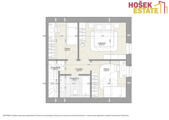 Prodej bytu 4+kk, Chvatěruby, 87 m2