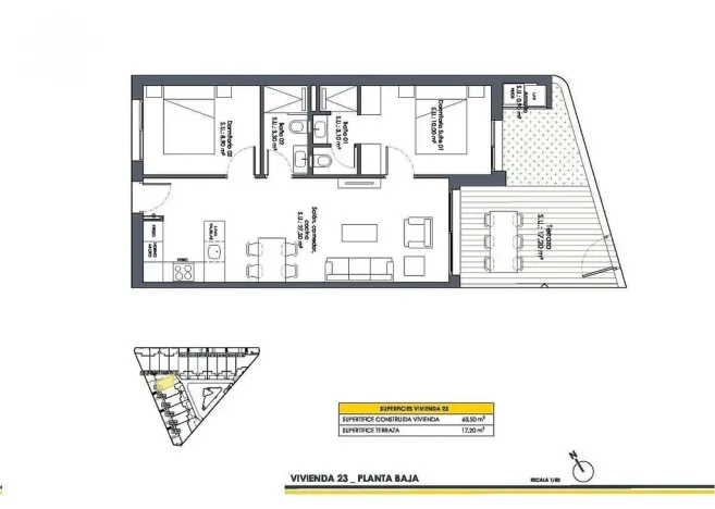 Prodej rodinného domu, San Fulgencio, Alicante, Španělsko, 63 m2