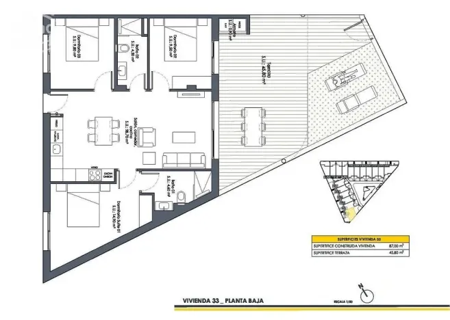 Prodej rodinného domu, San Fulgencio, Alicante, Španělsko, 87 m2