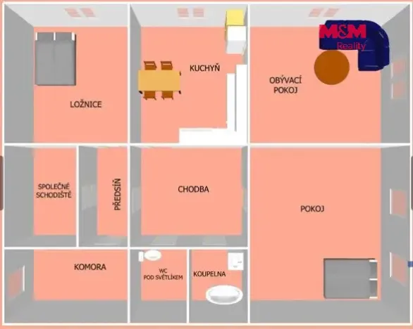 Prodej bytu 3+1, Jaroměř - Pražské Předměstí, Husova, 124 m2