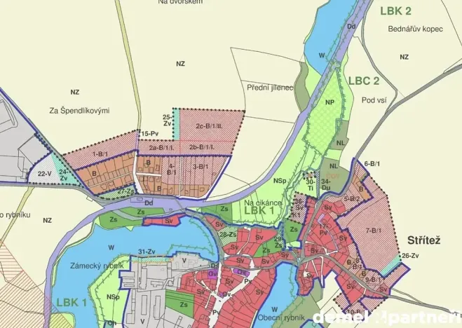 Prodej pozemku pro bydlení, Střítež, 640 m2