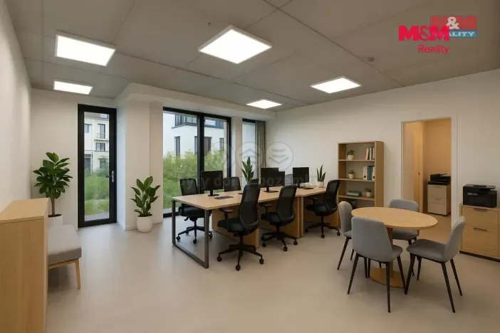 Pronájem kanceláře, Horoměřice, Velvarská, 45 m2