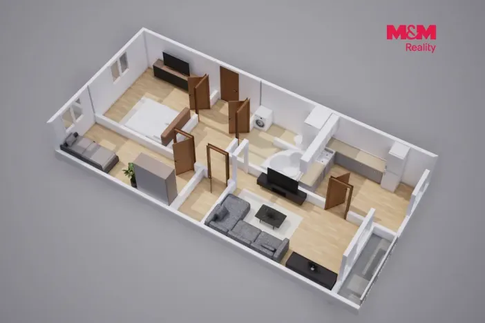 Prodej bytu 3+1, Teplice - Prosetice, Krajní, 72 m2
