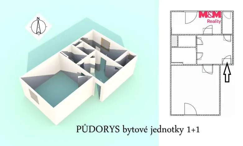 Prodej bytu 1+1, Kolín - Kolín V, U Borků, 50 m2