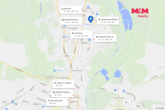Pronájem bytu 2+kk, Mimoň - Mimoň IV, Letná, 32 m2