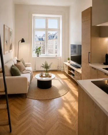 Prodej bytu 1+kk, Praha - Nové Město, Sokolská, 27 m2