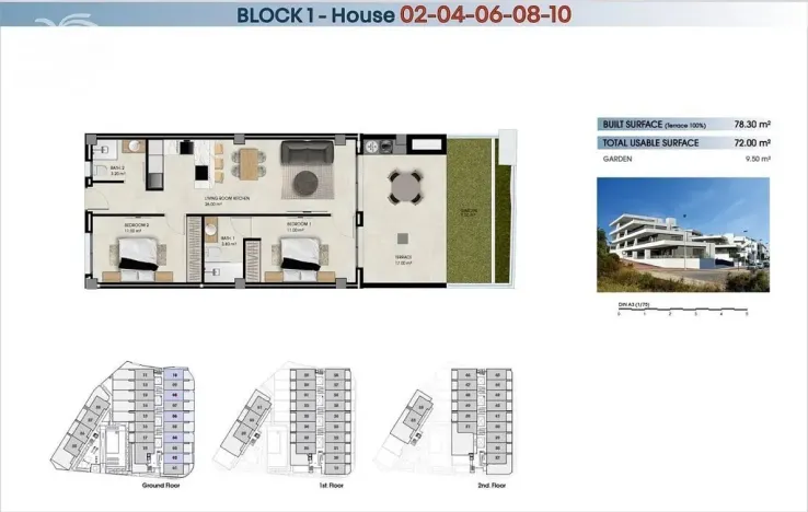 Prodej bytu 3+kk, La Marina, Alicante, Španělsko, 78 m2