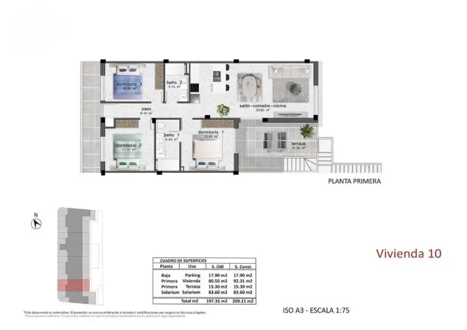 Prodej rodinného domu, Pilar de La Horadada, Alicante, Španělsko, 99 m2