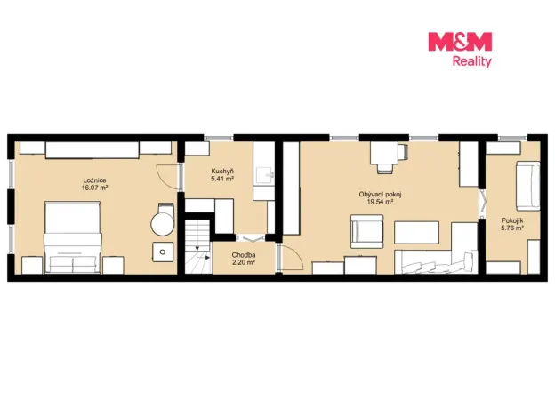 Prodej rodinného domu, Jemnice, Zámecká, 80 m2