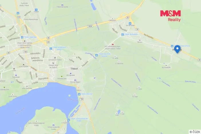 Prodej bytu 2+kk, Třeboň - Holičky, 42 m2
