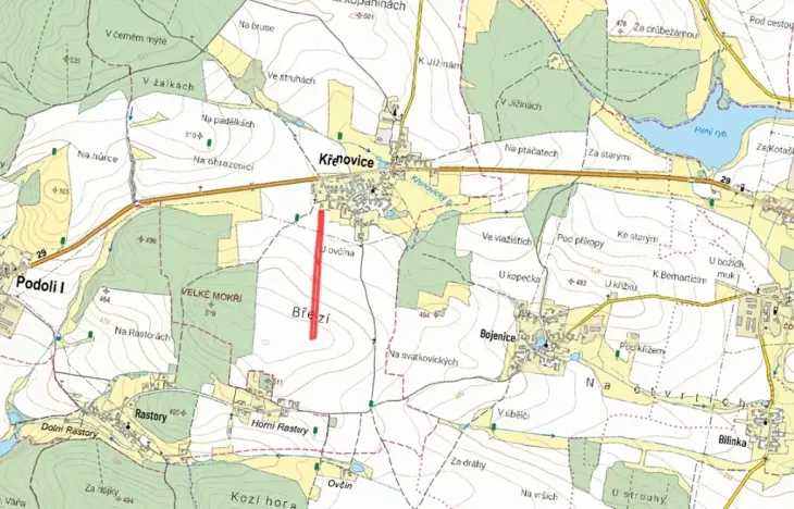 Prodej pole, Křenovice, 16469 m2